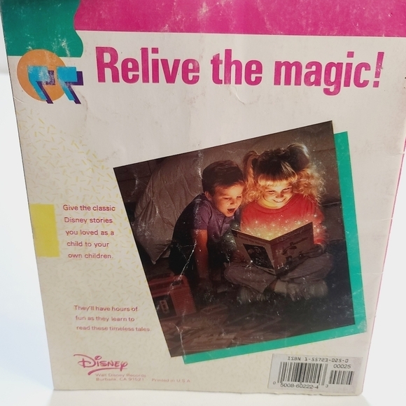 Vintage 1990 Disney The Little Mermaid Pink Picture Book - Picture 7 of 10